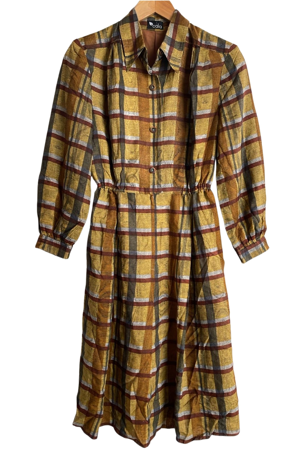 שמלת וינטג' חרדל