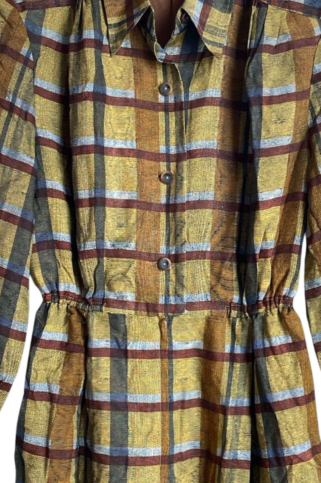 שמלת וינטג' חרדל