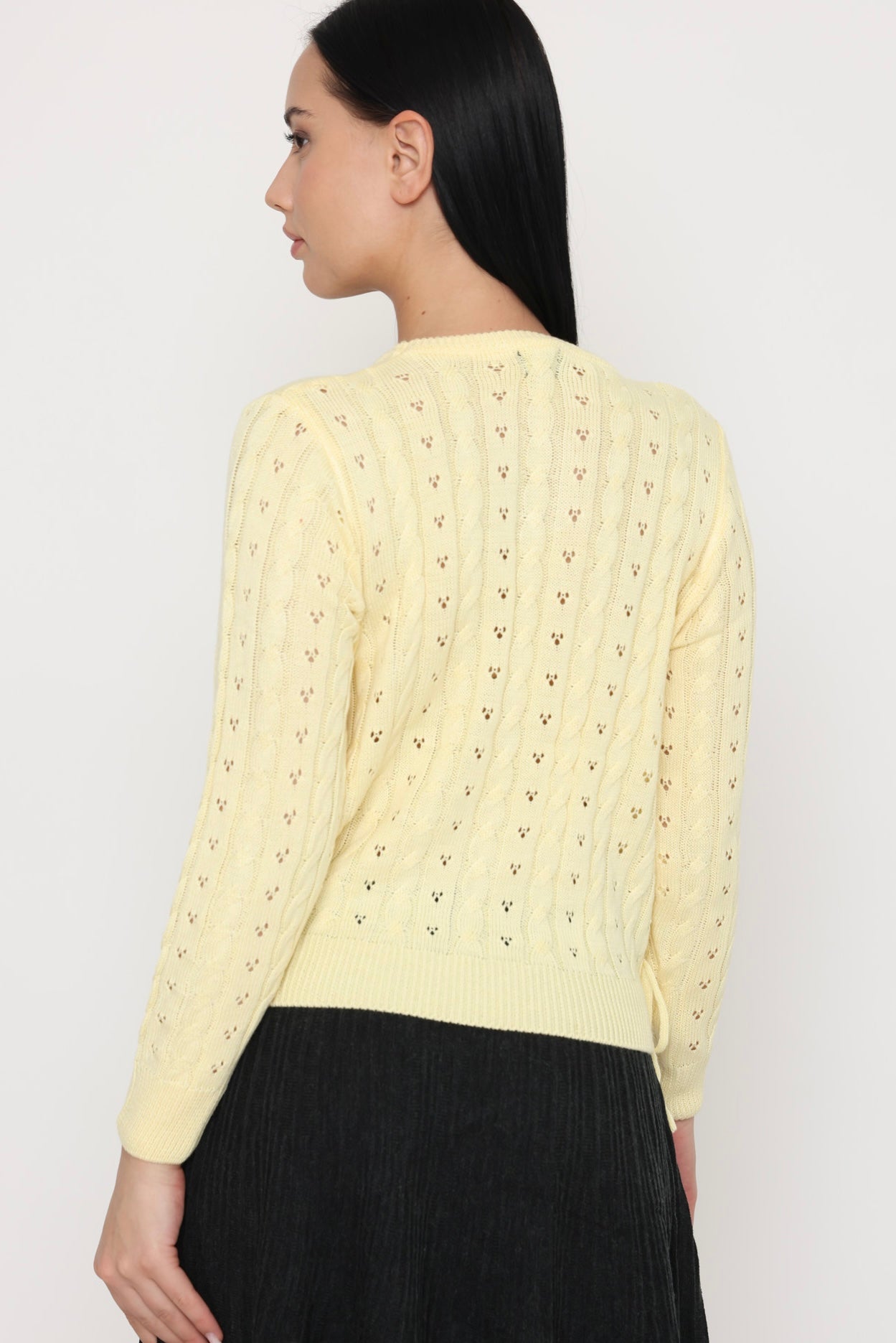 סריג טקסטורה צהובה