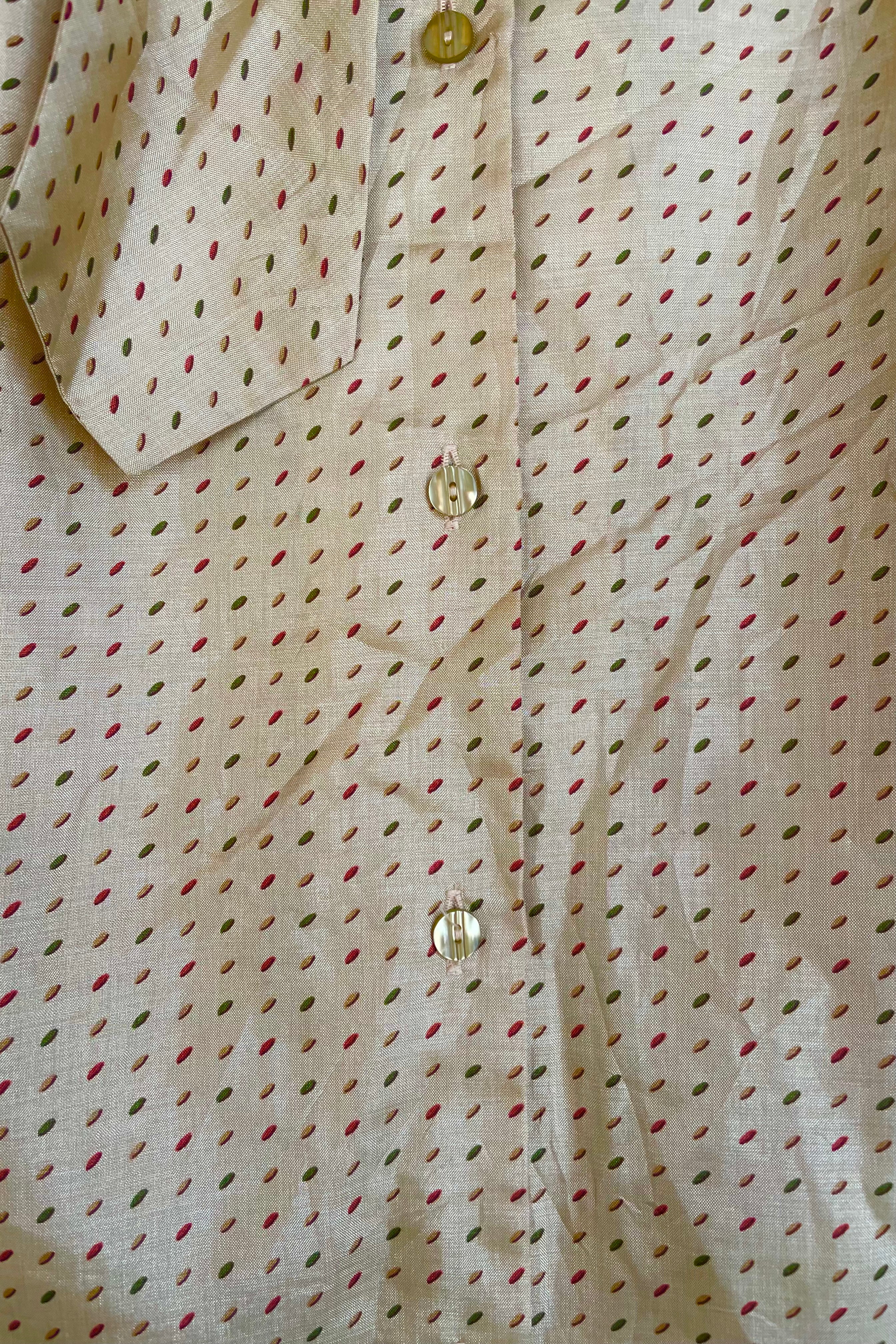 חולצת וינטג׳ שמפנייה