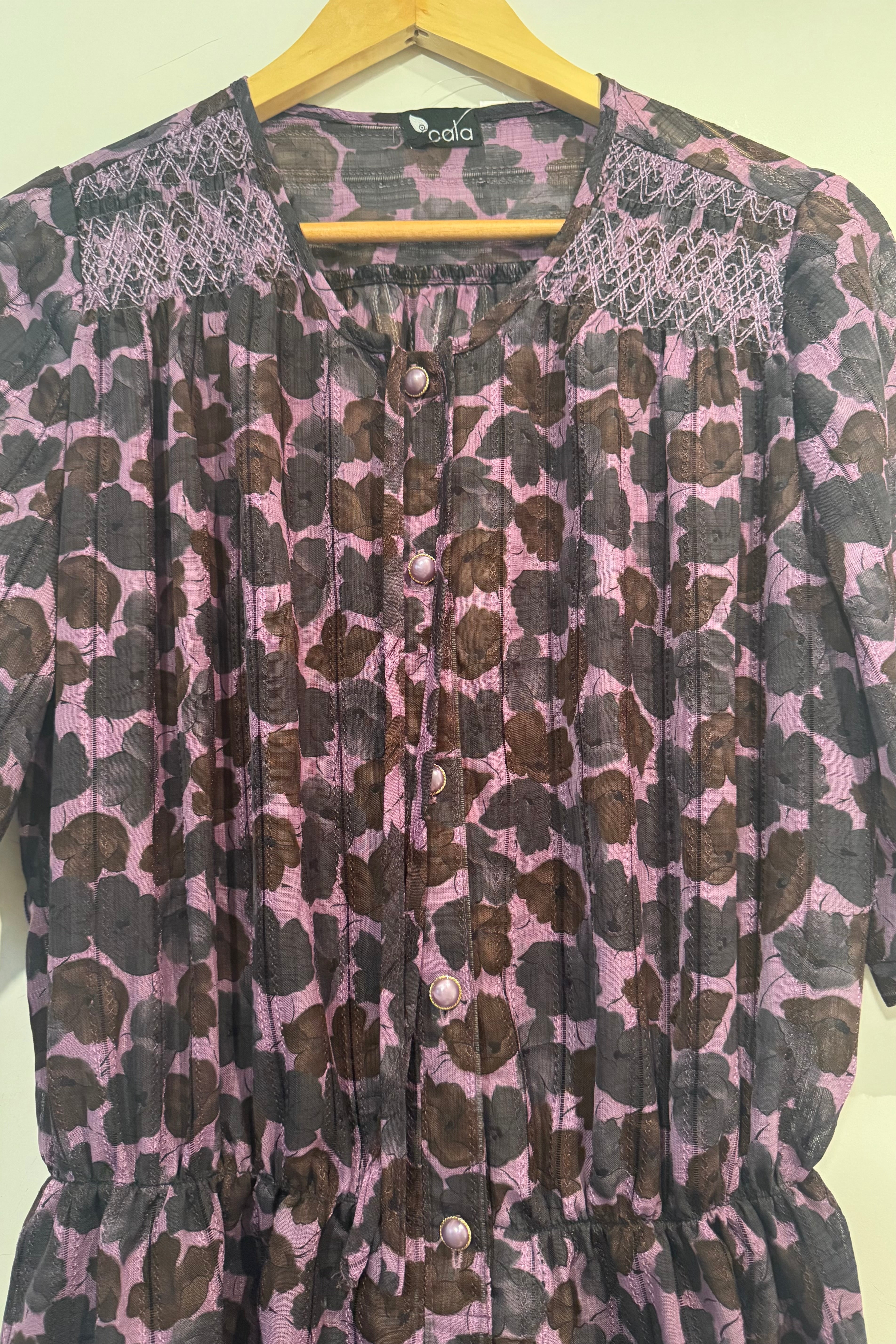 שמלת וינטג׳ ענבר