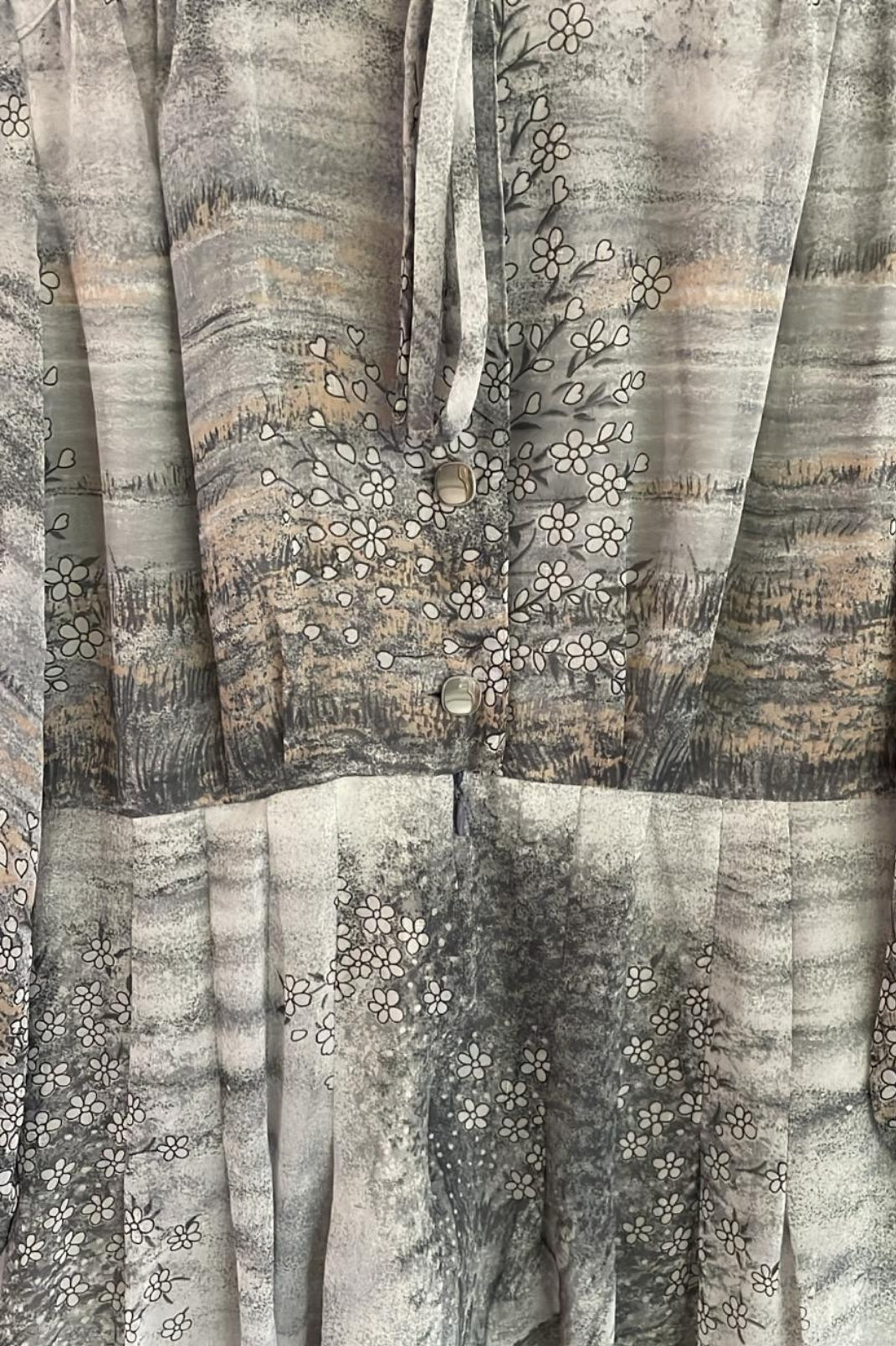 שמלת וינטג' פרחי חורף