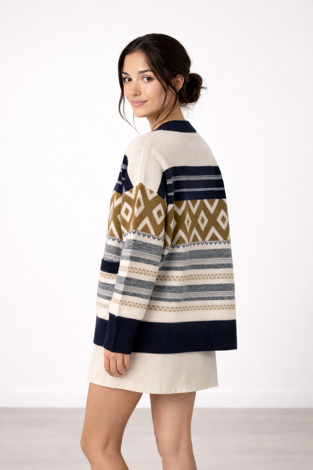 ג׳קט פסים צורות וכיסים