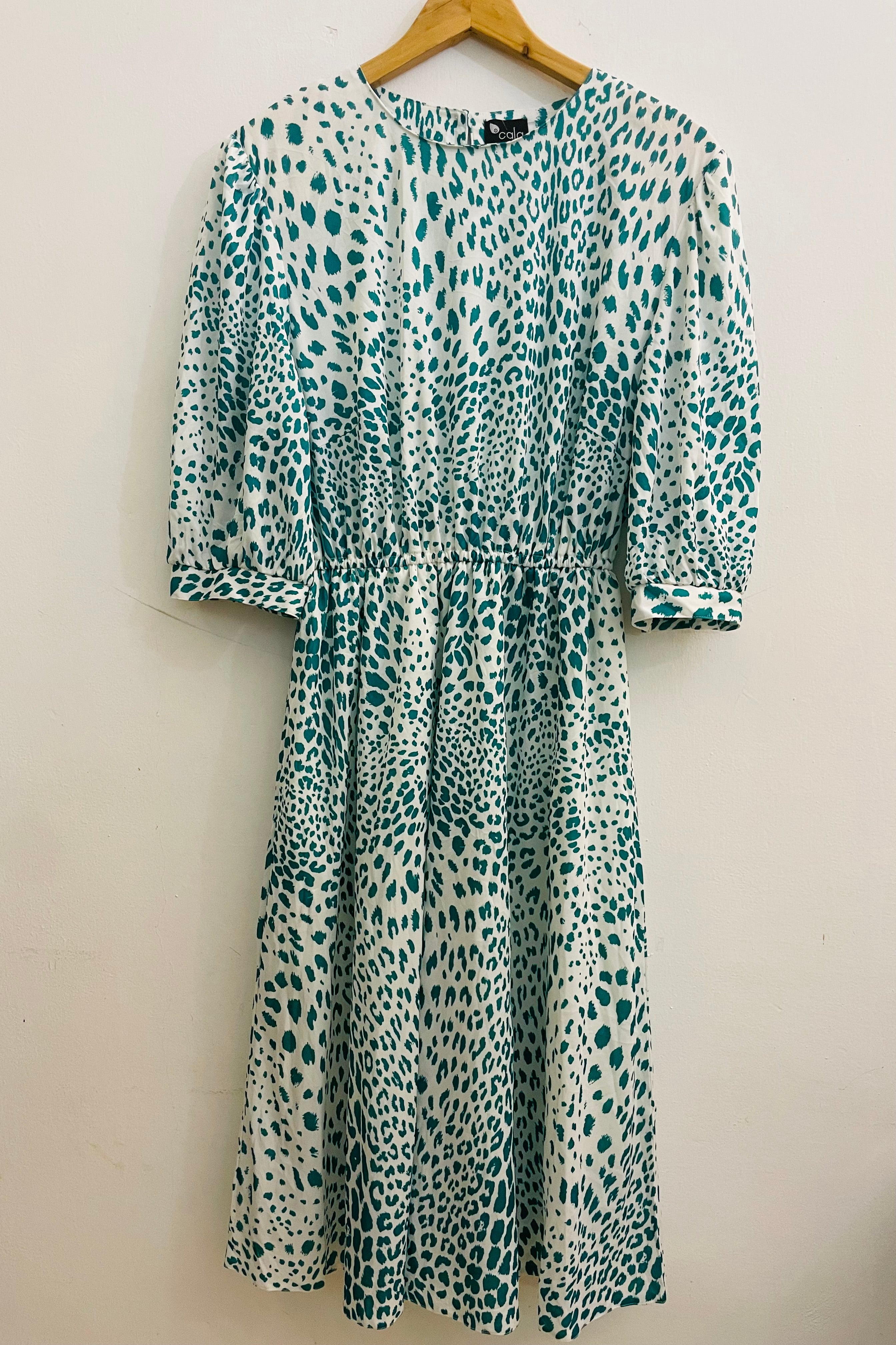 שמלת וינטג׳ נימור ירוק