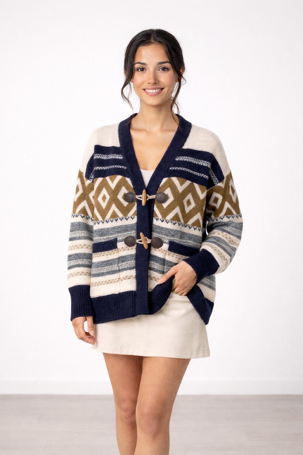 ג׳קט פסים צורות וכיסים