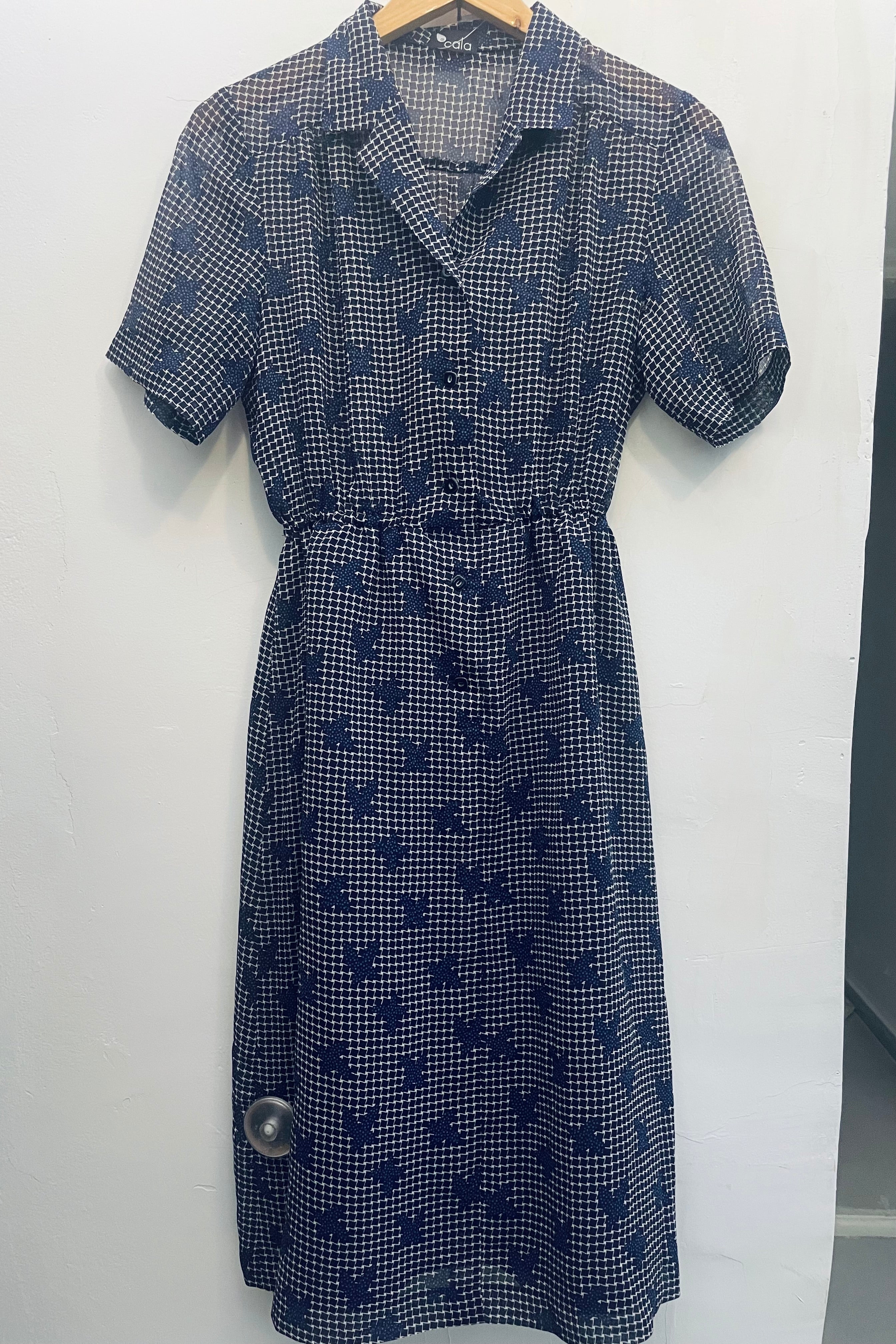 שמלת וינטג׳ פרפרים כחולים