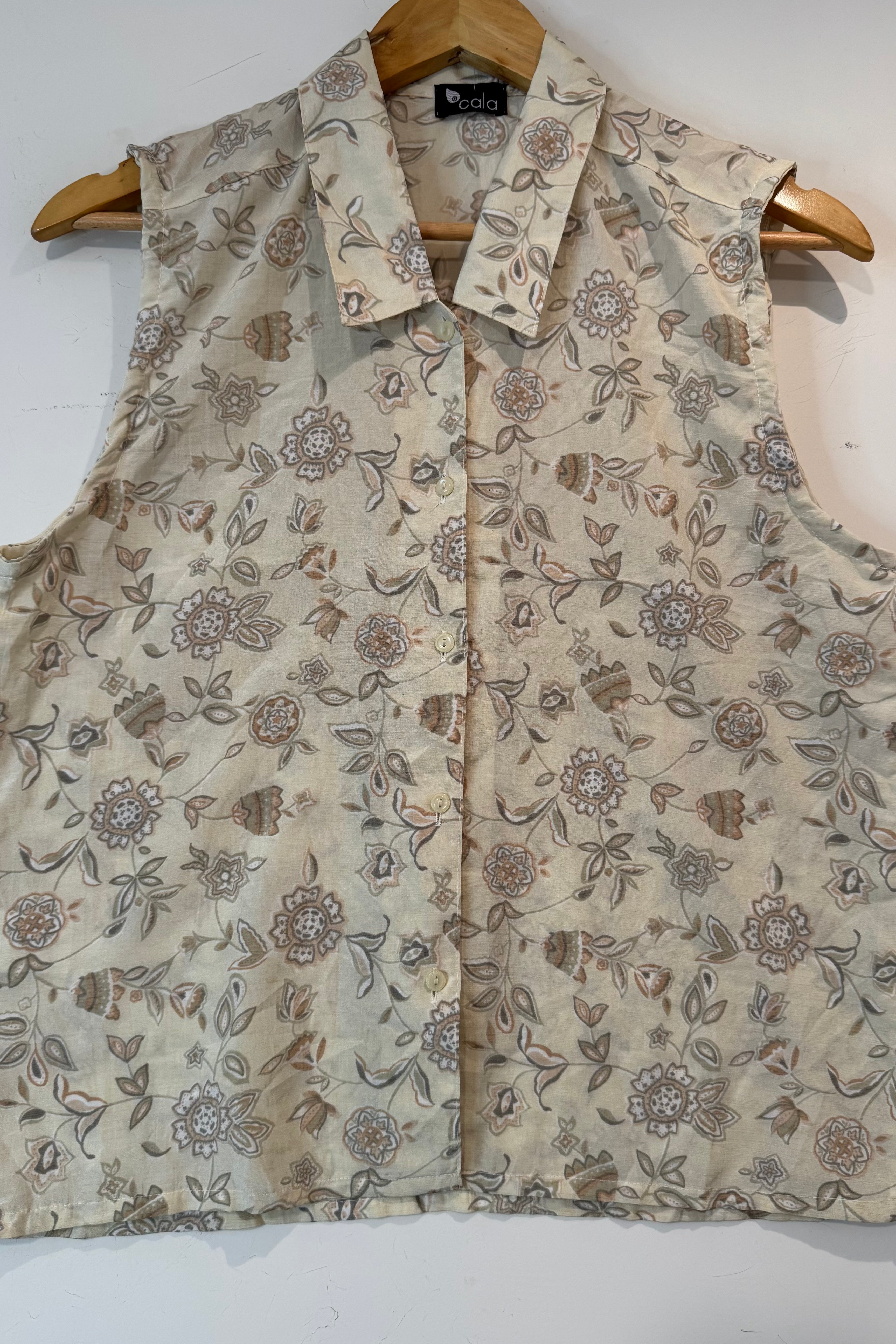 חולצת וינטג׳ קרם