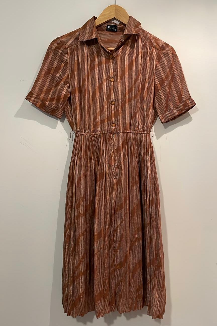 שמלת וינטג' גווני חום