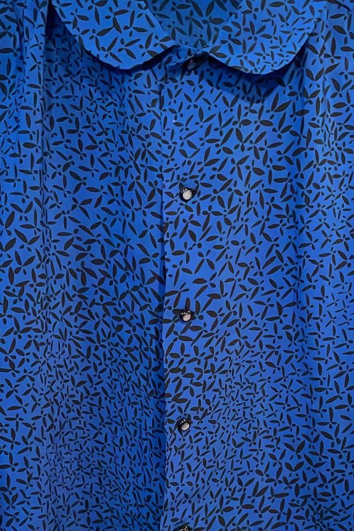 חולצת וינטג' כפתורי לבבות