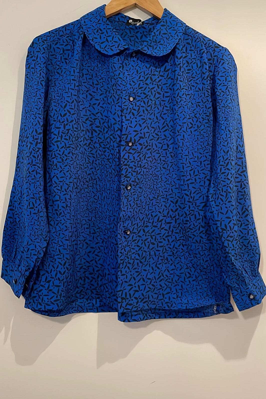 חולצת וינטג' כפתורי לבבות