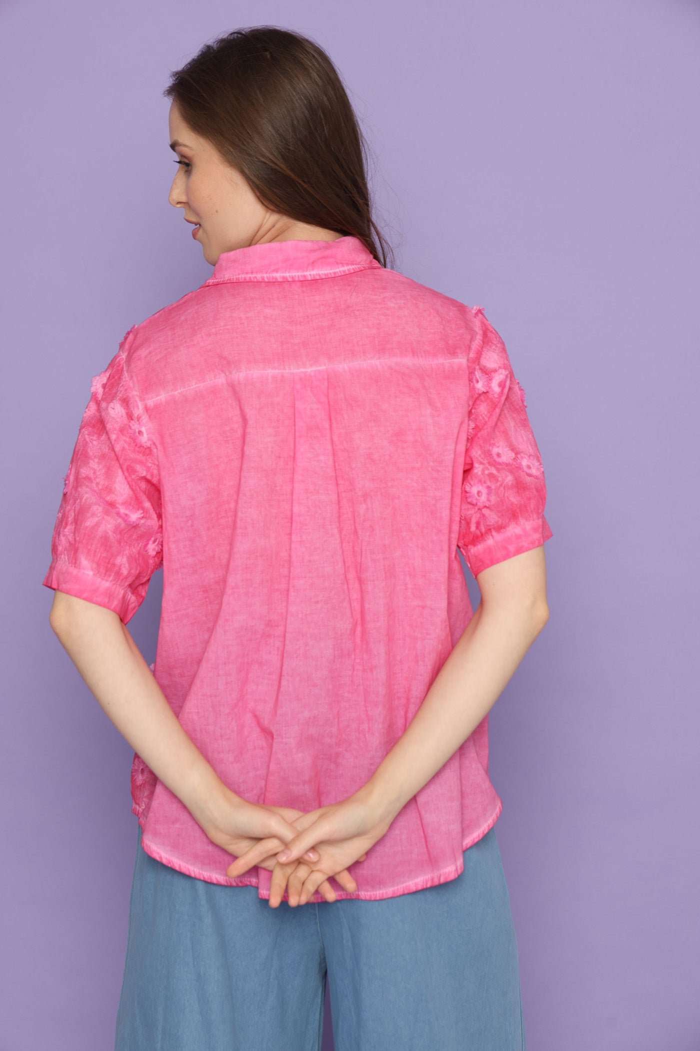 חולצת פרח ממשי