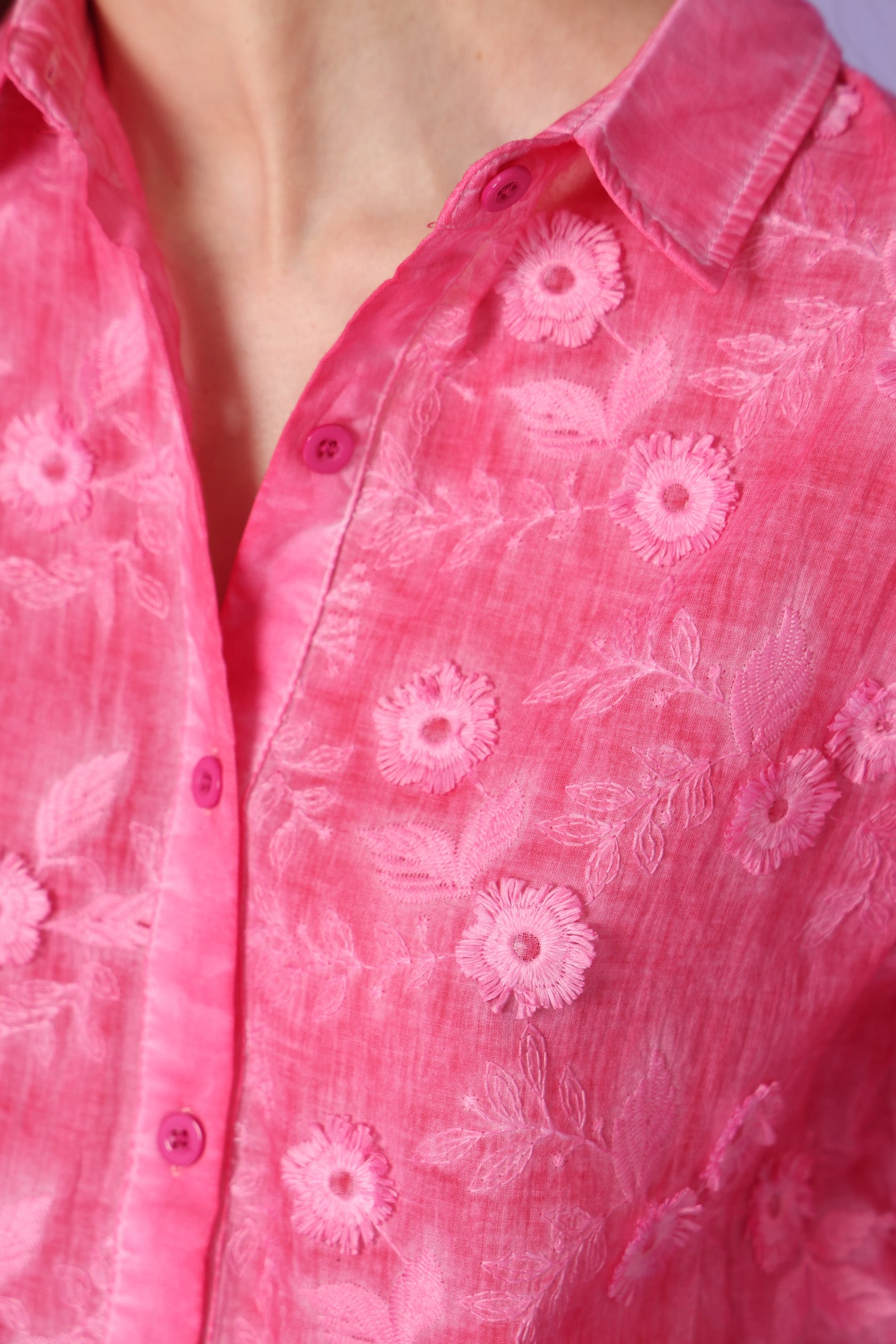 חולצת פרח ממשי