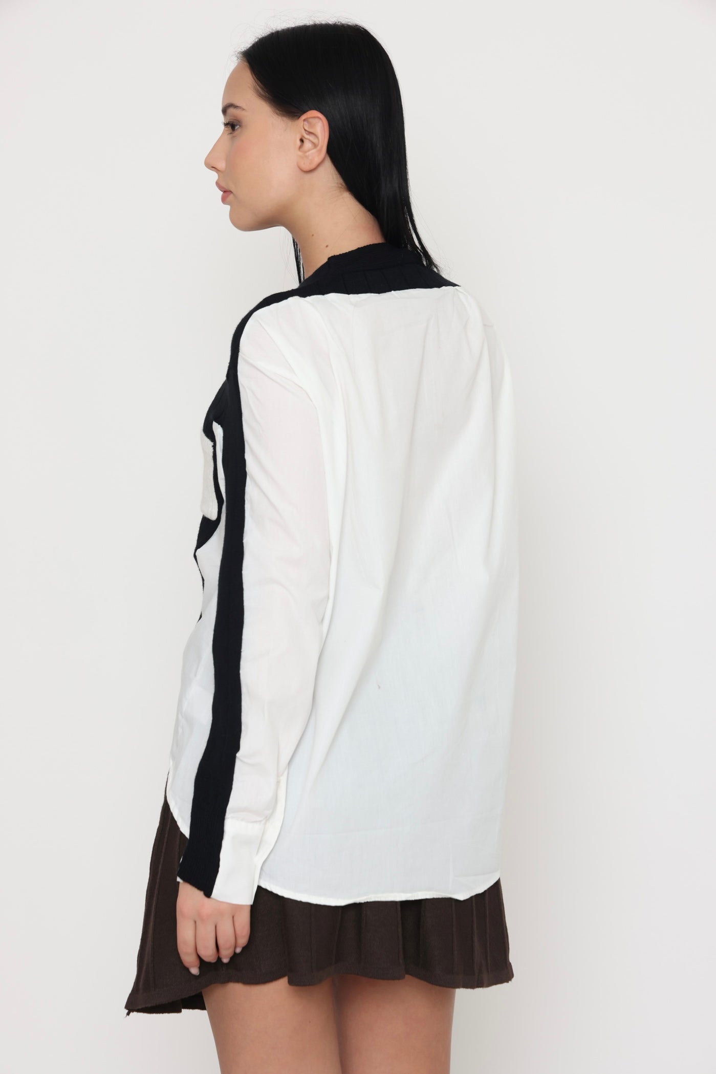 קרדיגן שילוב צבעי בסיס