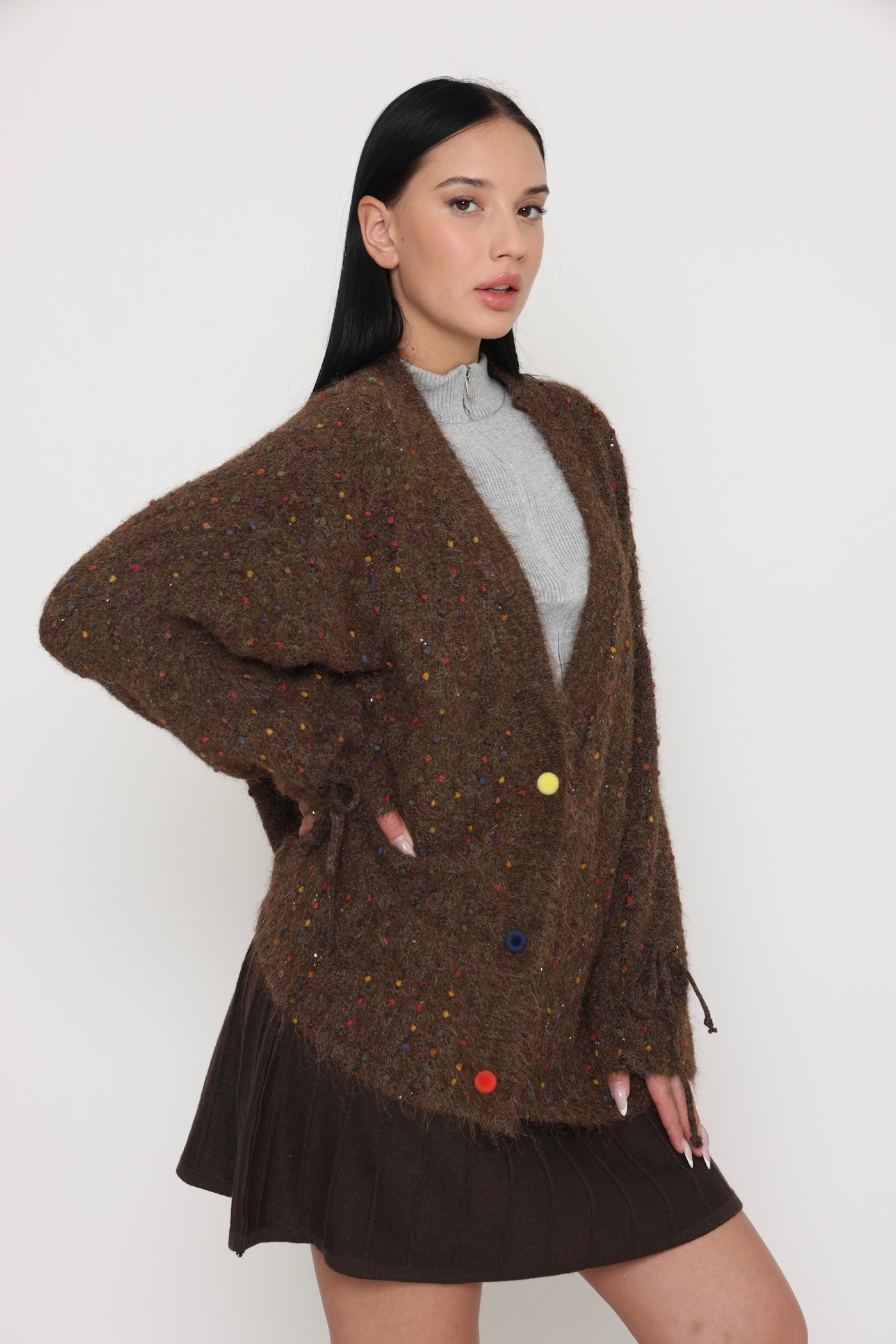 קרדיגן ניקוד ססגוני