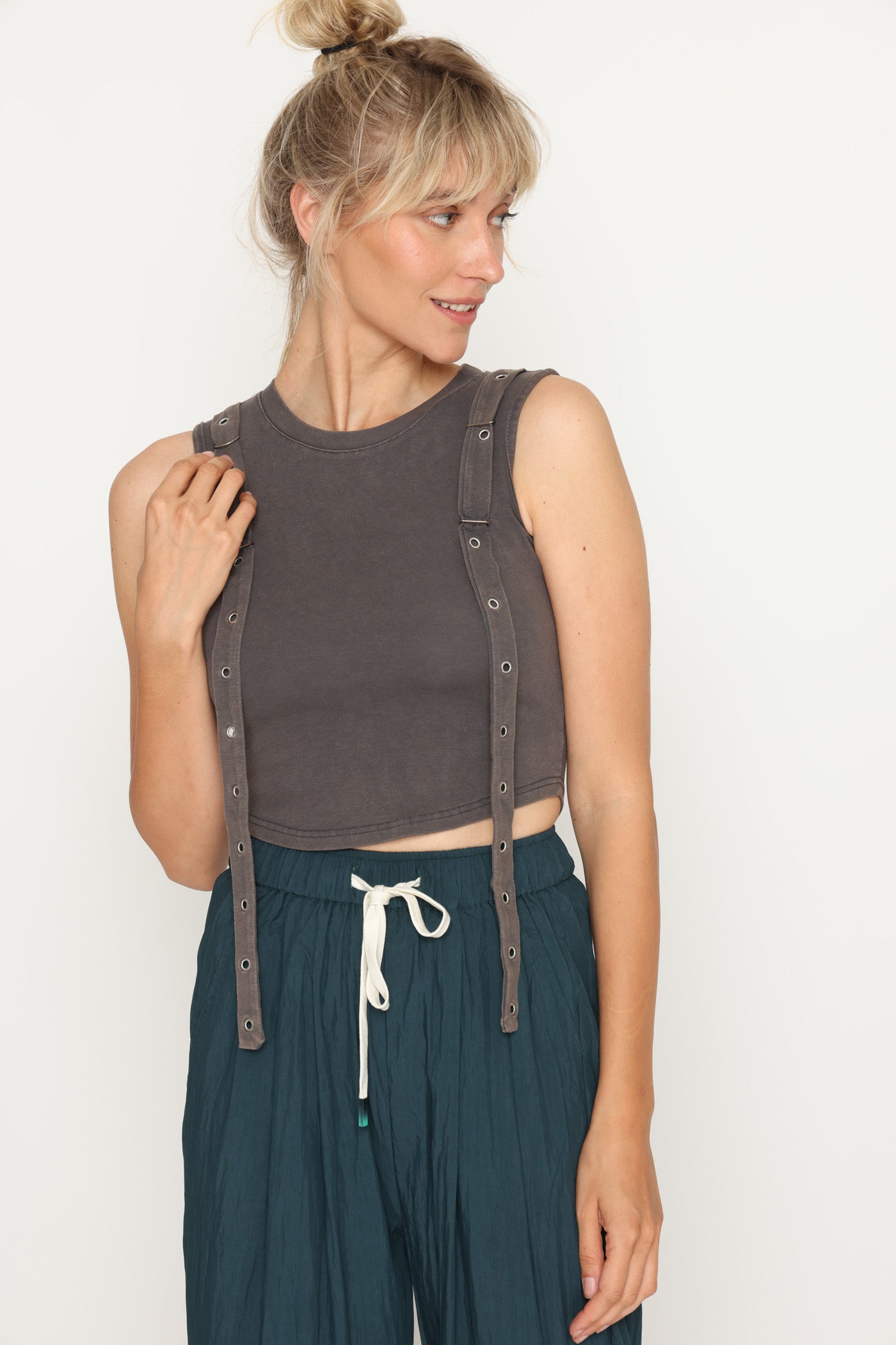 גופיית 2 רצועות אפור