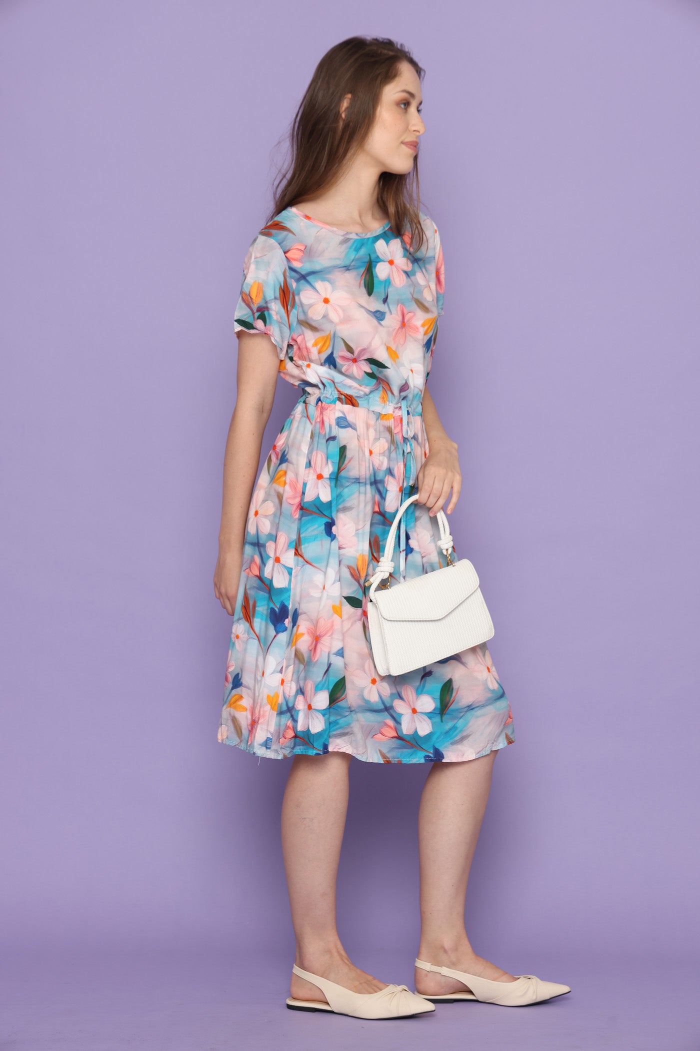 שמלת פרחי יופי