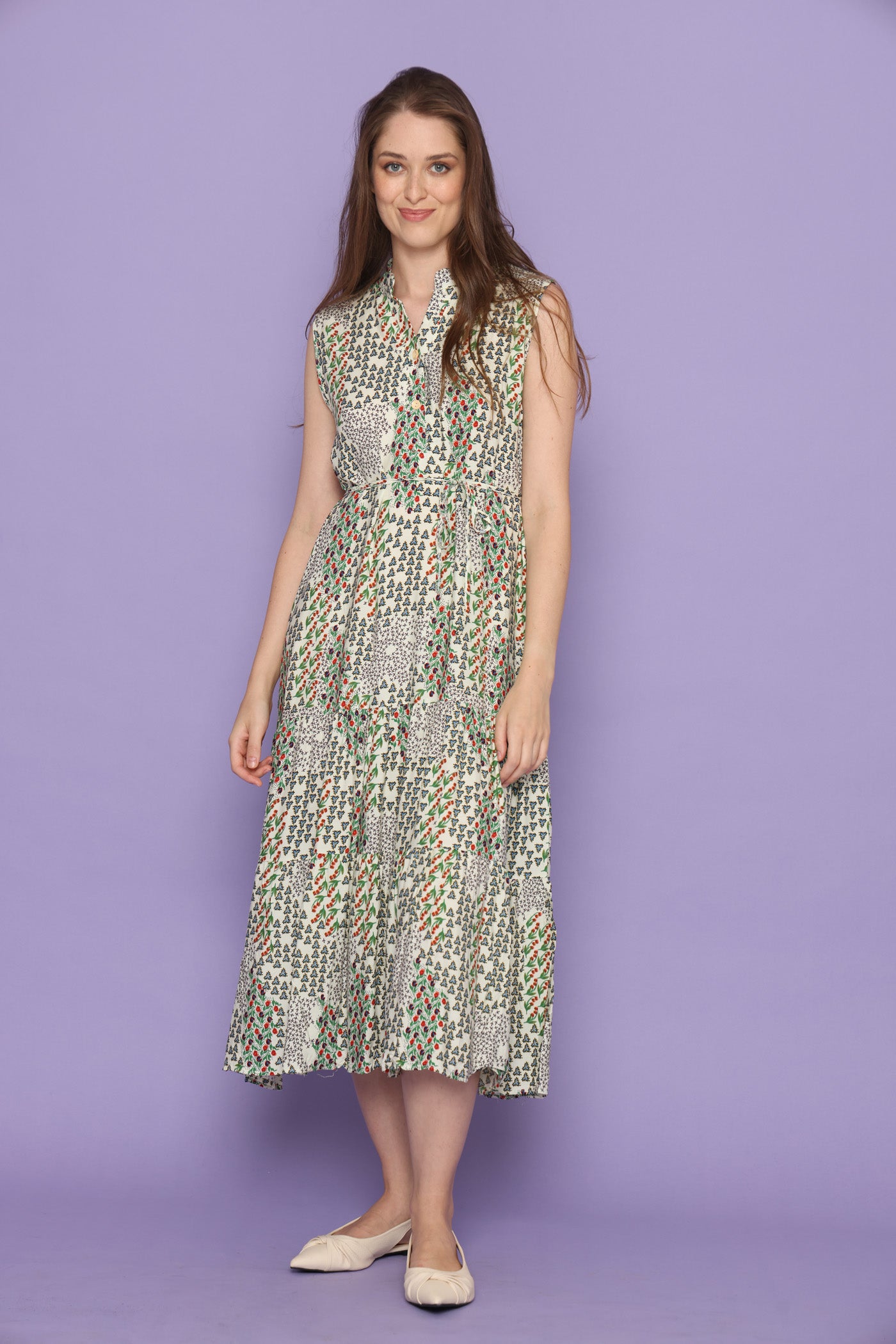 שמלת מרבד ירוק