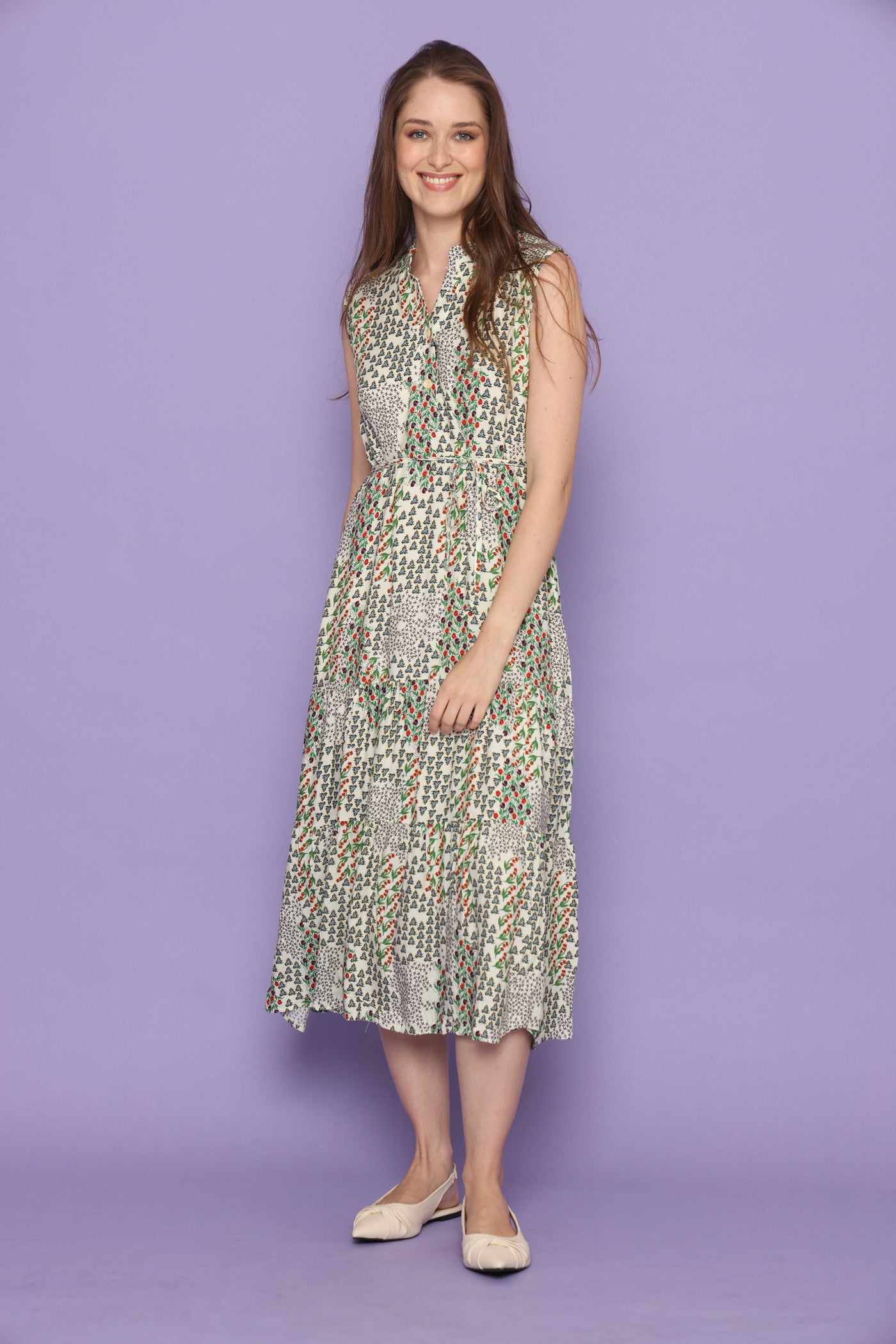 שמלת מרבד ירוק