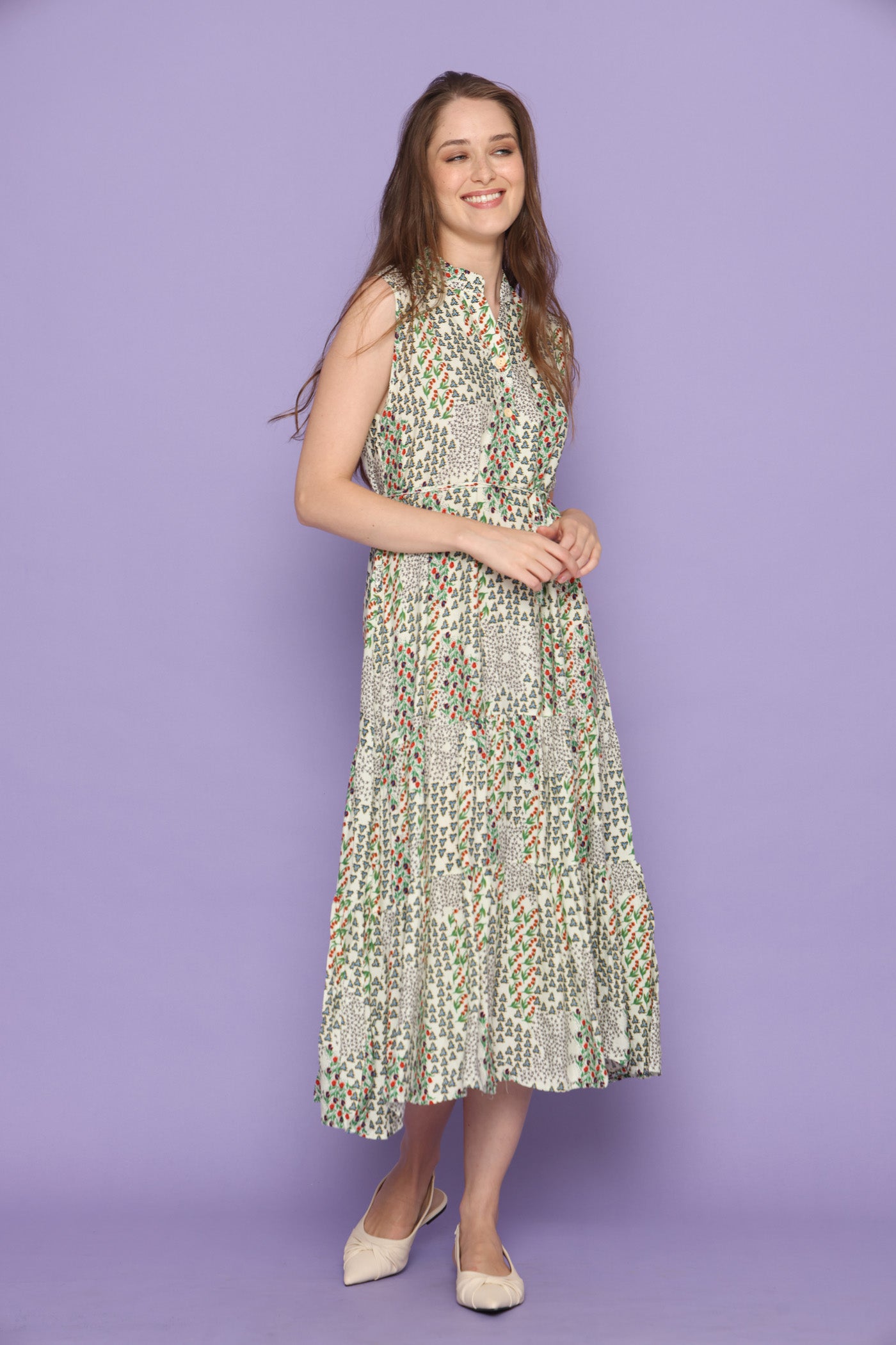 שמלת מרבד ירוק