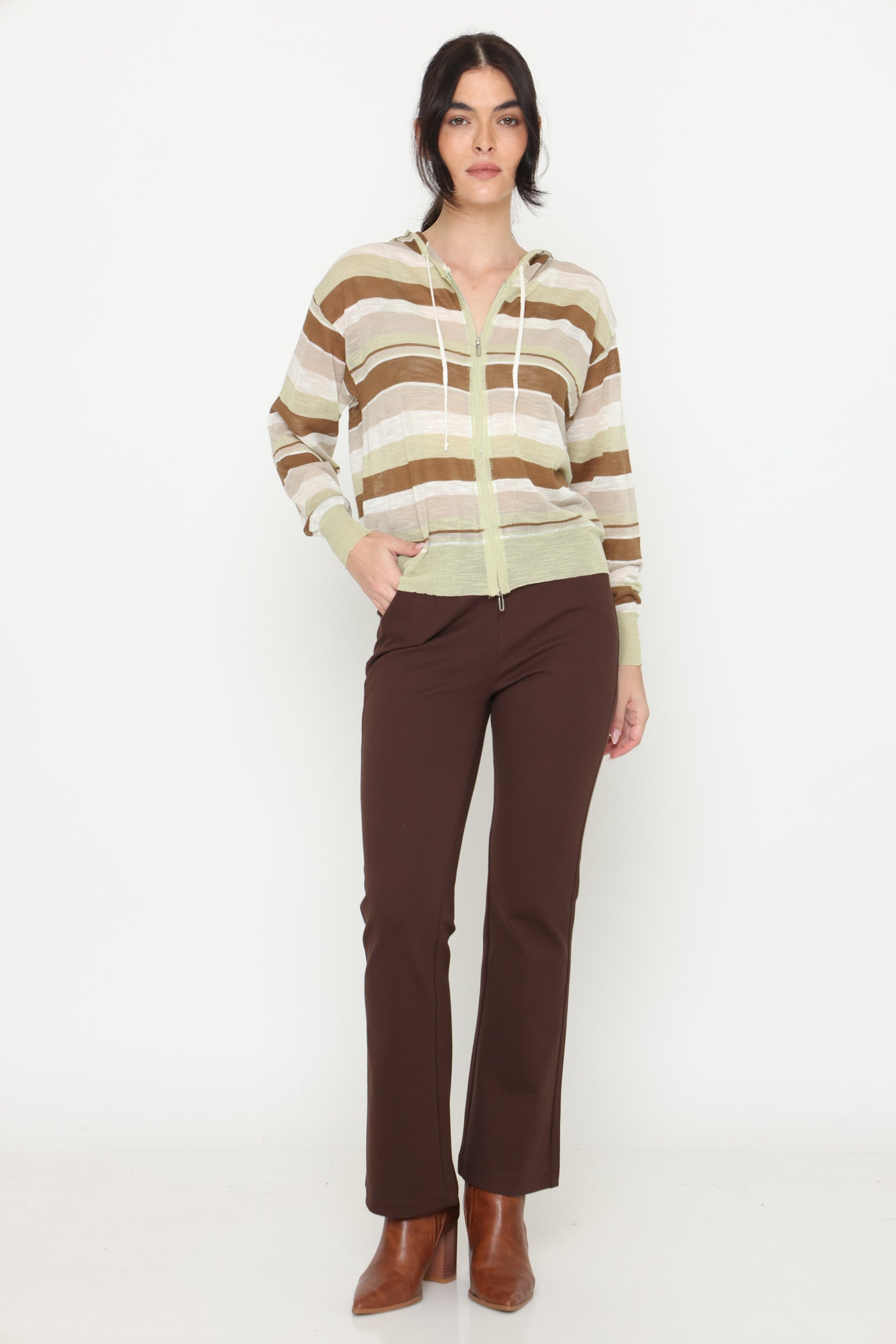 קרדיגן פסי בהירות