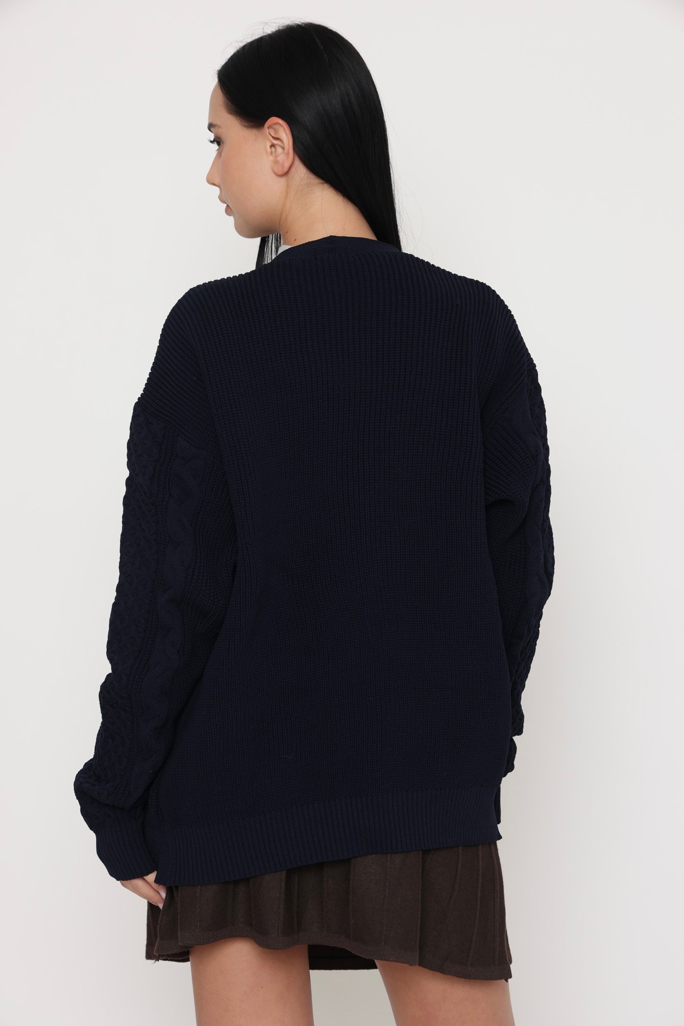 קרדיגן אריג כחול