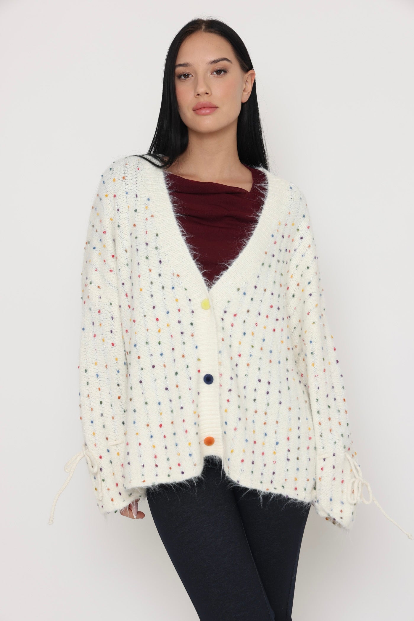 קרדיגן ניקוד ססגוני