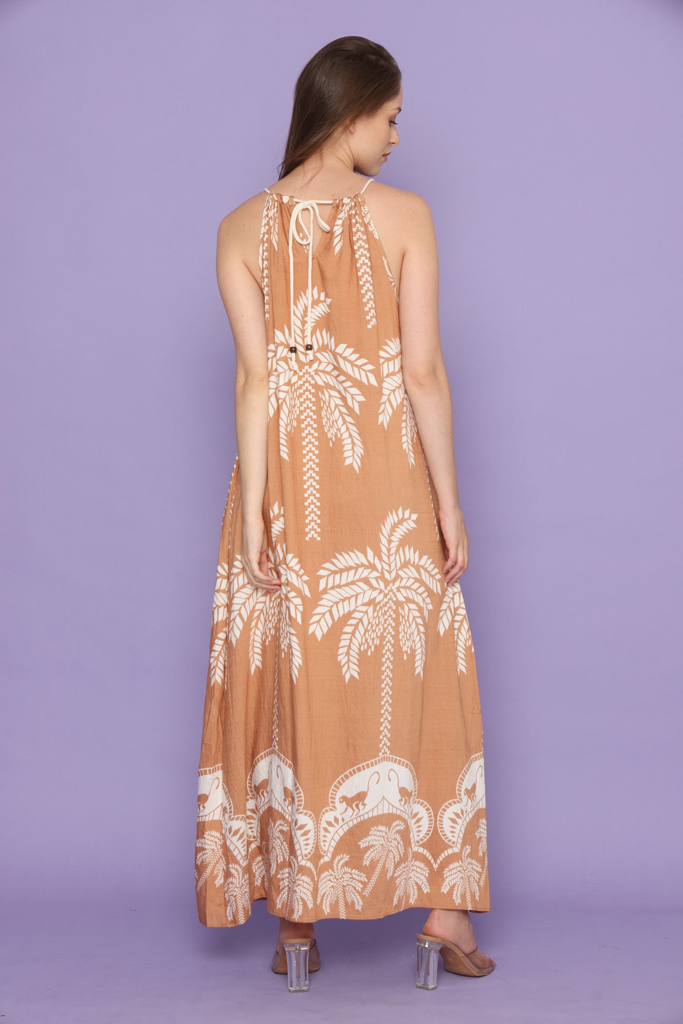 שמלת דקלים חומים