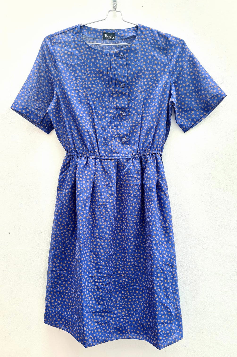 שמלת וינטג׳ חברבורות כחול